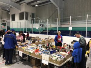 Vendor stalls in Arena